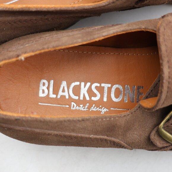 Blackstone Kiltie  Men\'s Size EU 41 Brown Suede Leather Loafers with Buckles main image 11